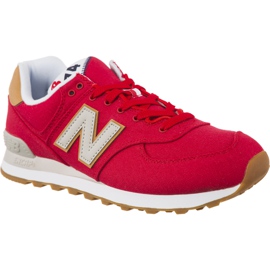 New Balance Ml574yla Team Red With Pilvinen punainen