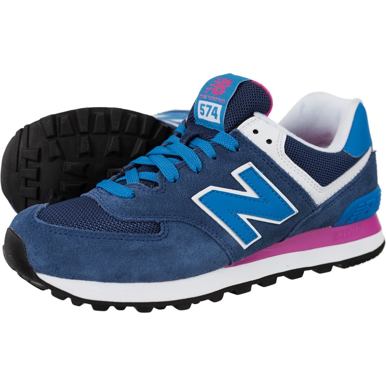 New Balance Wl574moy sininen vaaleanpunainen laivastonsininen