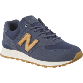 New Balance Uusi tasapaino WL574CLI ruskea tummansininen