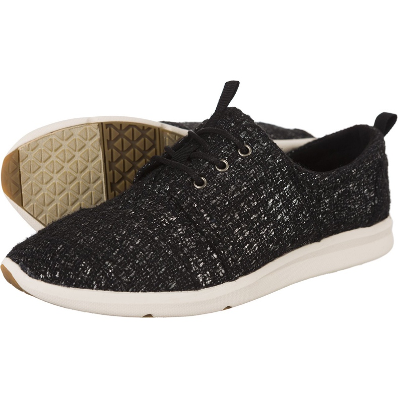 Toms Glitter Wool Naisten Del Rey Sneaker 277 musta harmaa