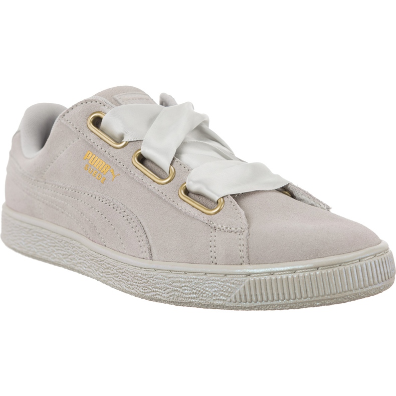 Puma Suede Heart Satin W 402 harmaa