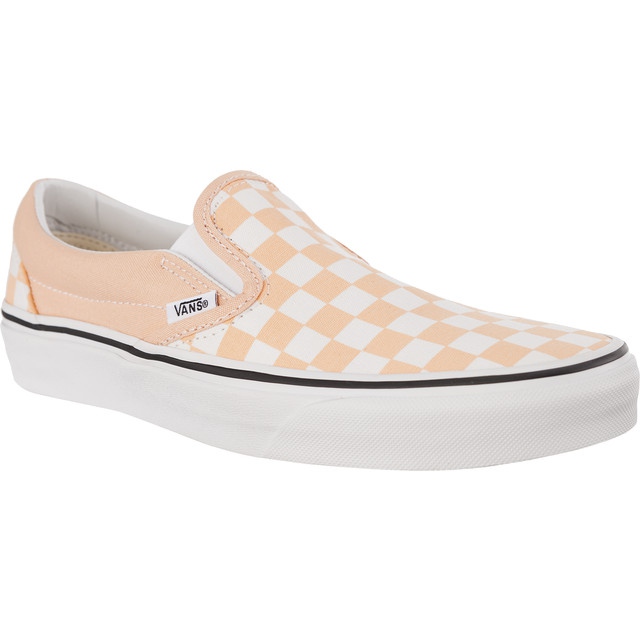 Vans Classic Slip On U77 Checkerboard Valkaistu aprikoosi True White valkoinen vaaleanpunainen