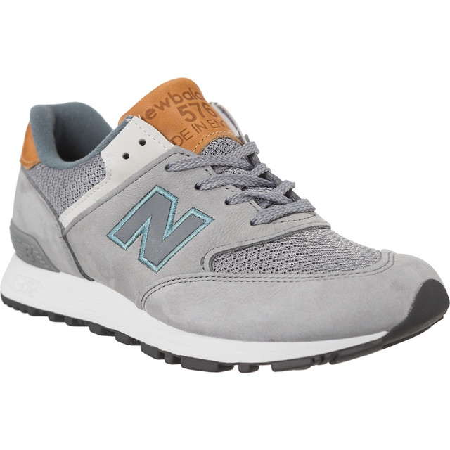 New Balance Uusi tasapaino W576NBG "Valmistettu Isossa-Britanniassa" ruskea sininen harmaa