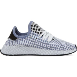 Adidas Deerupt Runner W Chalk Blue Chalk sininen ydin musta valkoinen monivärinen