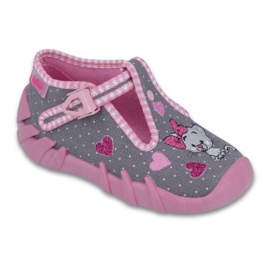 Befado lasten kengät 110P331 harmaa vaaleanpunainen