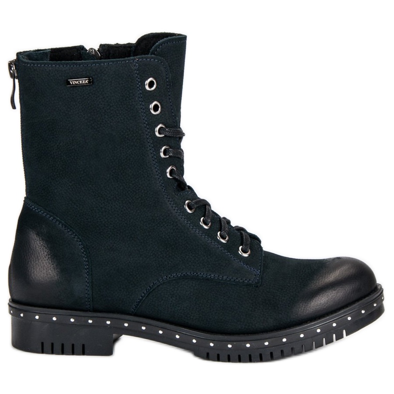 Vincezan tummansiniset nahkatyöläiset sininen