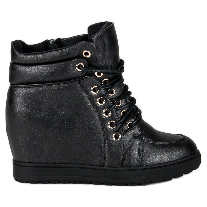 J. Star Tyylikkäät solmitut tennarit musta