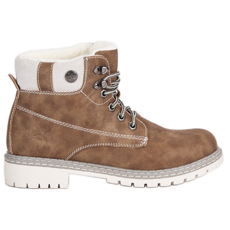 Filippo Ruskeat lampaannahkaiset saappaat