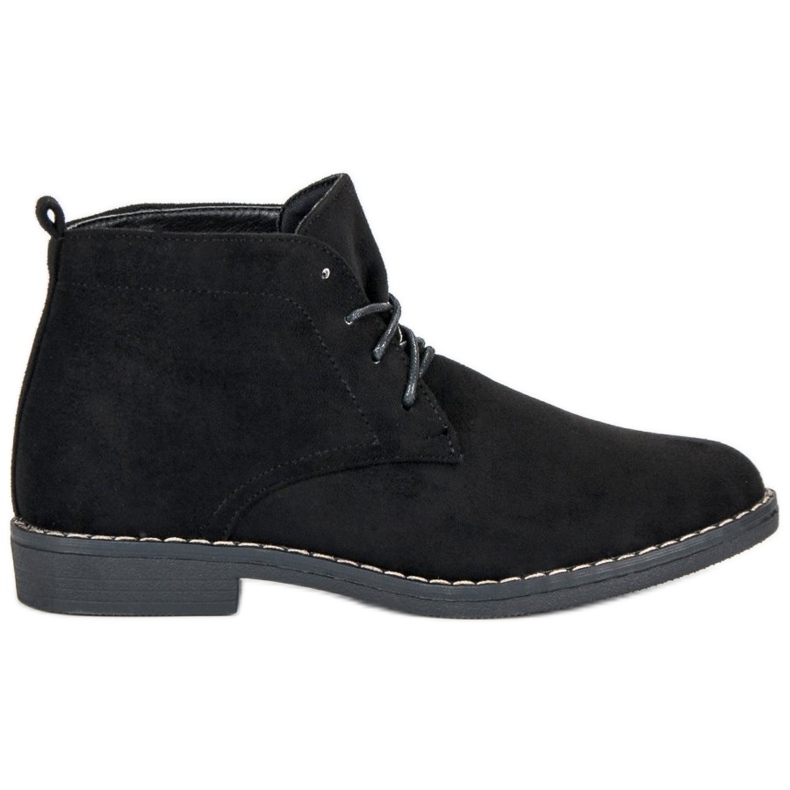 Matalasidottu saappaat musta