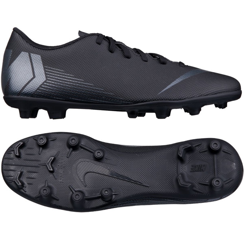 Nike Mercurial Vapor 12 Club M AH7378-001 jalkapallokengät musta musta
