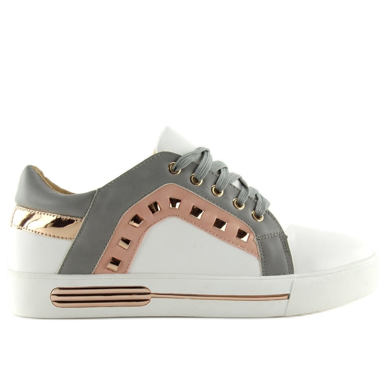 Naisten BH-115 harmaat tennarit valkoinen