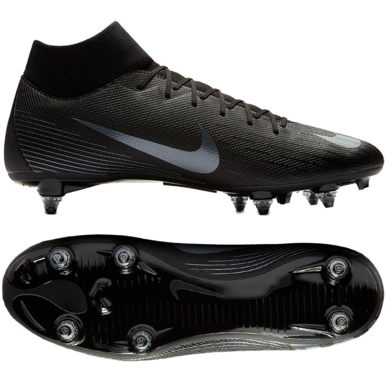 Nike Mercurial Superfly 6 Academy Sg Pro M AH7364-001 jalkapallokengät musta musta