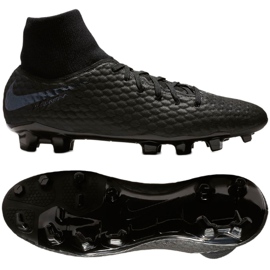 Nike Hypervenom 3 Academy Df Fg M AQ9217-001 jalkapallokengät musta musta