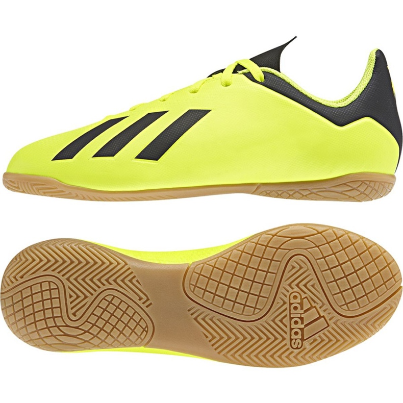 Adidas X Tango 18.4 In Jr DB2433 jalkapallokengät keltainen keltainen