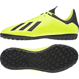 Adidas X Tango 18.4 Tf Jr DB2435 jalkapallokengät keltainen keltainen