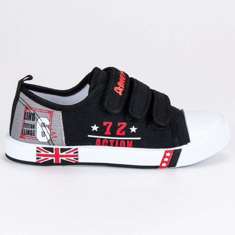 American Club Musta tennarit Velcro American