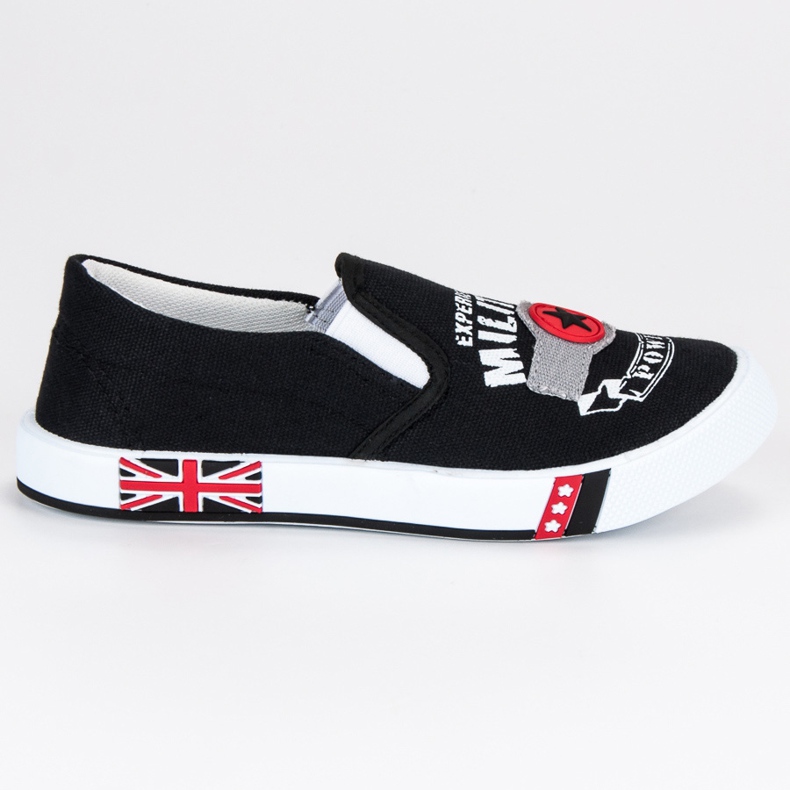 American Club Lasten American Slipony musta