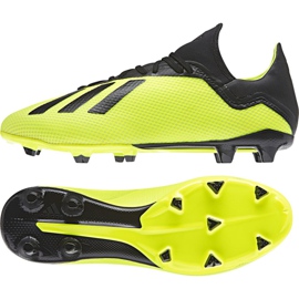 Adidas X 18.3 Fg M DB2183 jalkapallokengät keltainen keltainen