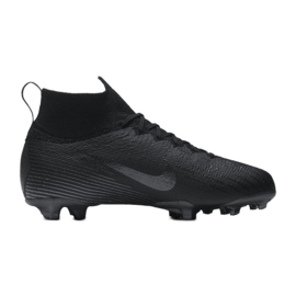 Nike Mercurial Superfly 6 Elite Fg Jr AH7340-001 jalkapallokengät musta musta