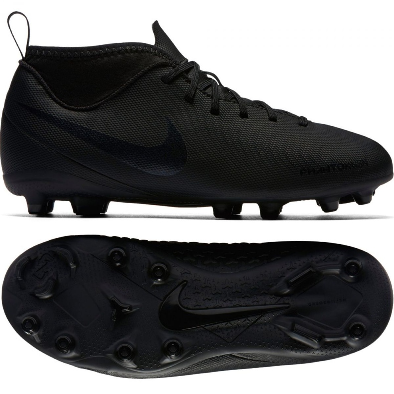 Nike Phantom Vsn Club Df Fg Jr AO3288-001 jalkapallokengät monivärinen musta
