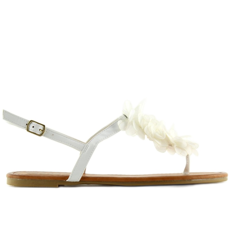 Valkoiset sandaalit kukilla CK36P Valkoinen