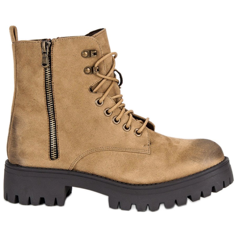 Corina Solmitut mokkanahka työntekijät ruskea