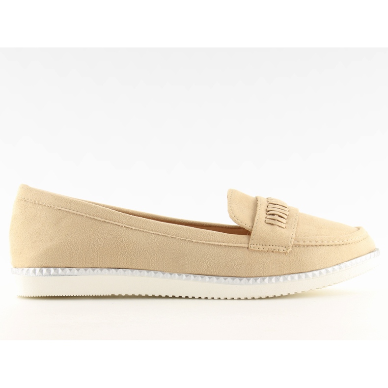 Naisten beige-loaferit 22-07 Beige