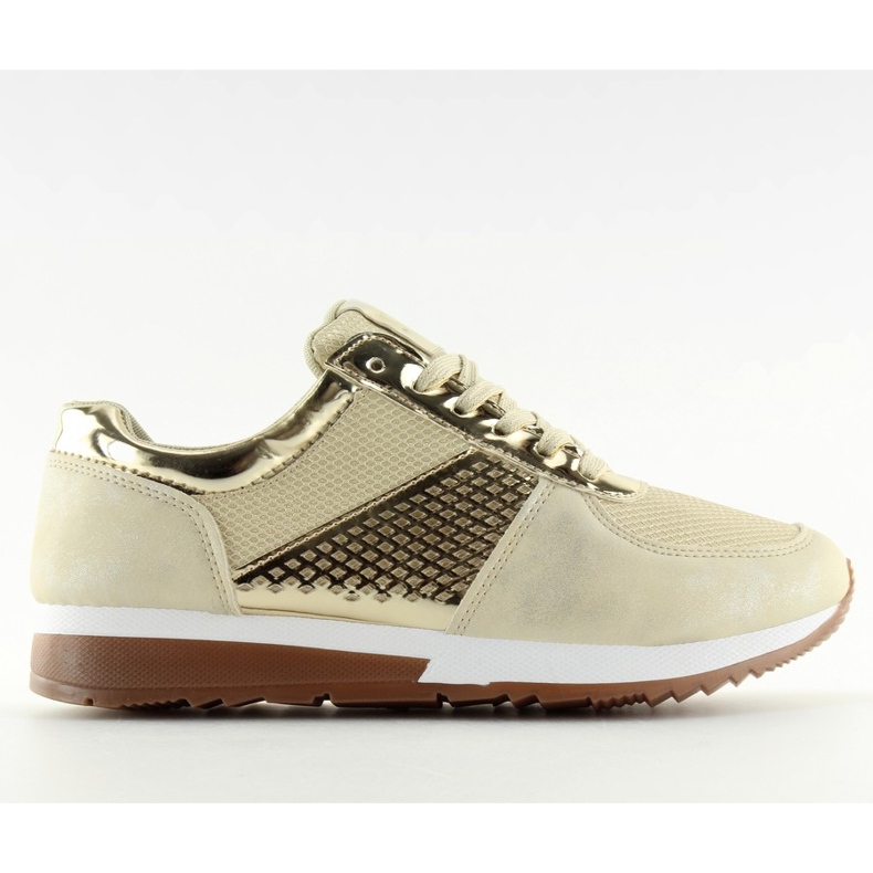 Naisten kultaiset urheilukengät N007 Kulta kultainen