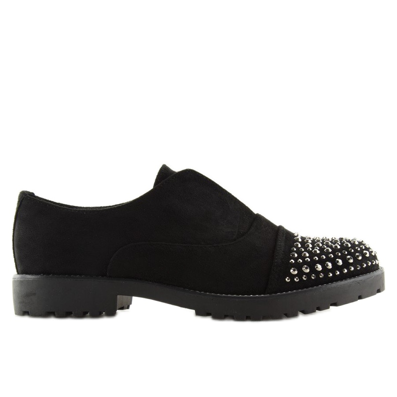 Mustat loafers koristellut varpaat 22-2 Musta