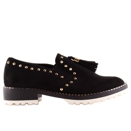 Mustat mokasiinit nastoilla U-6250 Musta