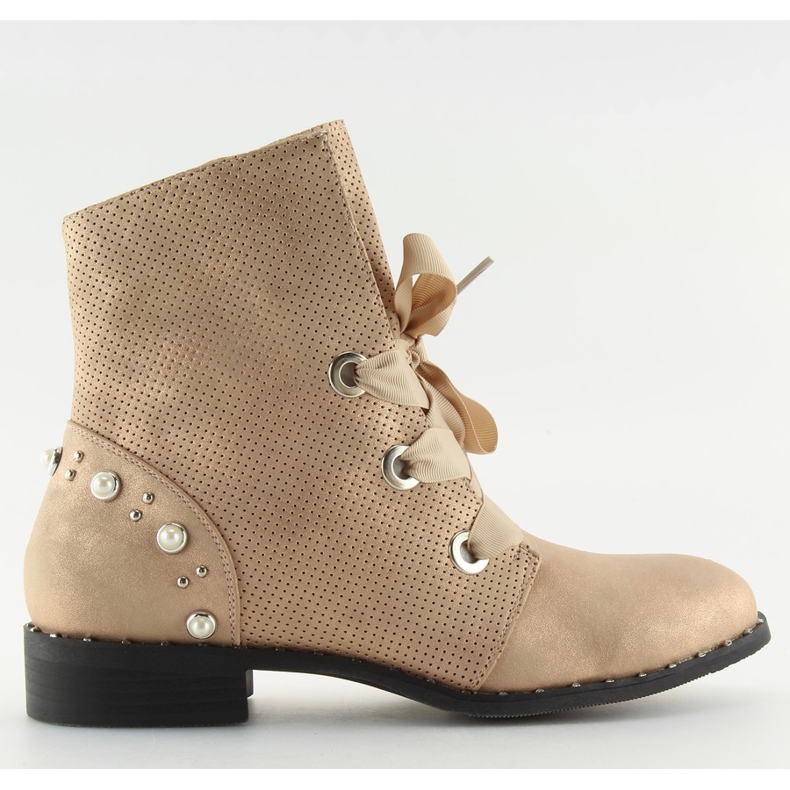 Naisten saappaat vaaleanpunainen 17018-13 samppanja