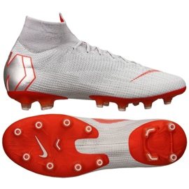 Nike Mercurial Superfly 6 Elite Ag Pro M AH7377-060 jalkapallokengät valkoinen valkoinen