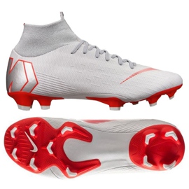 Nike Mercurial Superfly 6 Pro Fg M AH7368-060 jalkapallokengät valkoinen valkoinen