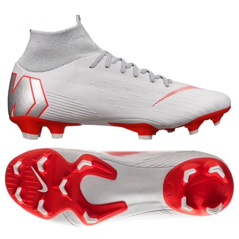 Nike Mercurial Superfly 6 Pro Fg M AH7368-060 jalkapallokengät valkoinen valkoinen