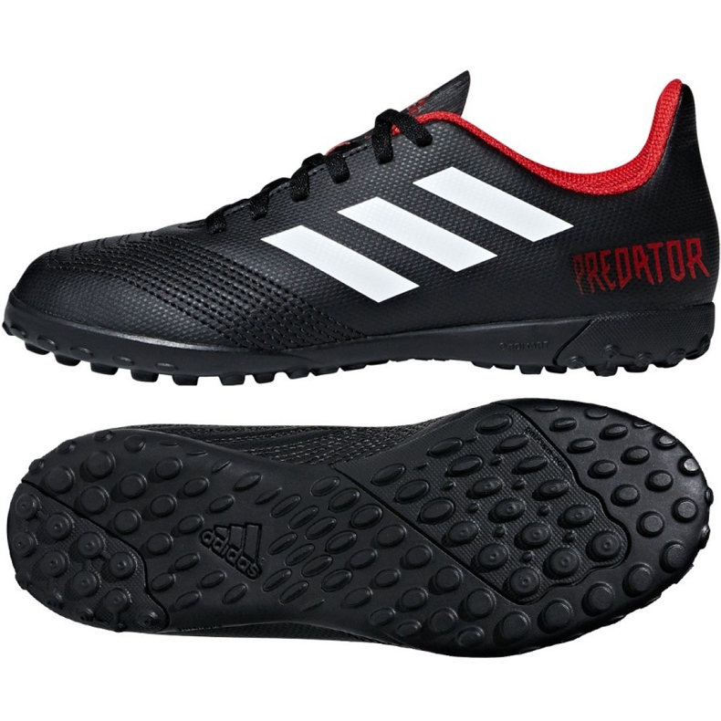 Adidas Predator Tango 18.4 Tf Jr DB2338 jalkapallokengät musta musta