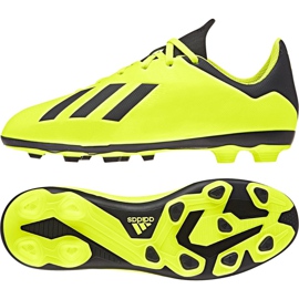 Adidas X 18.4 FxG Jr DB2420 jalkapallokengät keltainen keltainen