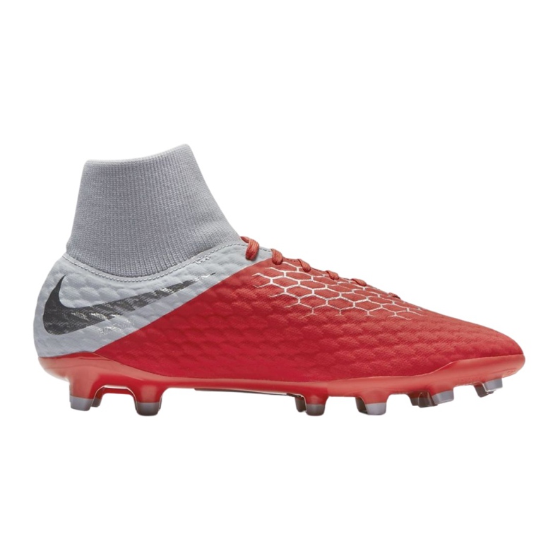 Nike Hypervenom 3 Academy Df Fg M AQ9217-600 jalkapallokengät monivärinen hopea