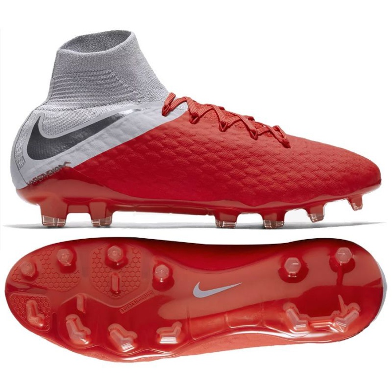 Nike Hypervenom Phantom 3 Pro Df Fg M AJ3802-600 jalkapallokengät punainen punainen