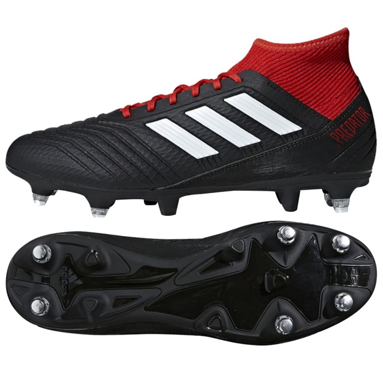 Adidas Predator 18.3 Sg M BB7749 jalkapallokengät punainen musta