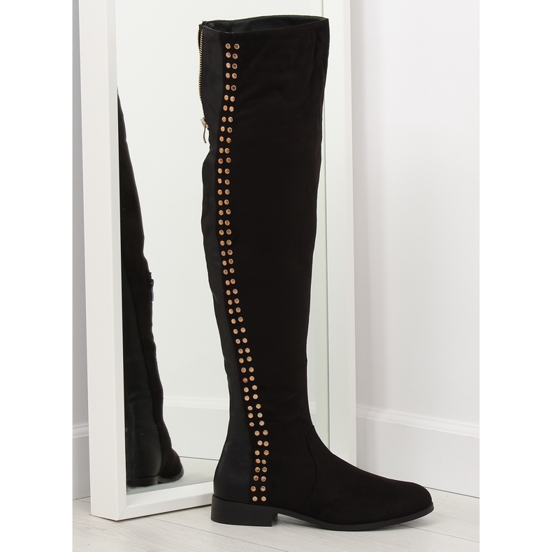 Musta reiteen saappaat FC-H105 Black