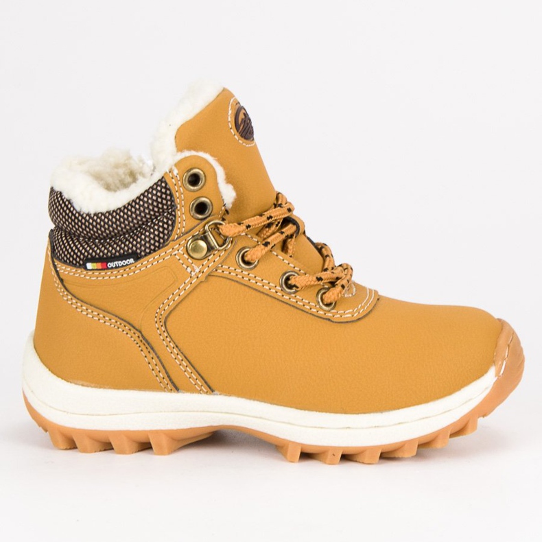 Ax Boxing Talvikengät vetoketjulla keltainen