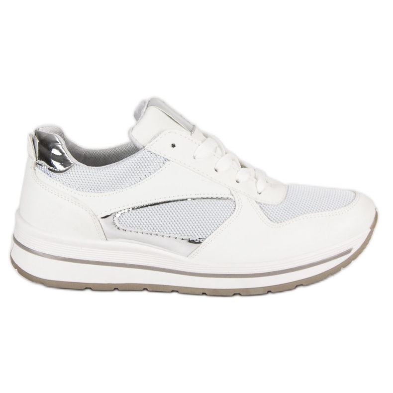 Muodikkaat urheilukengät valkoinen