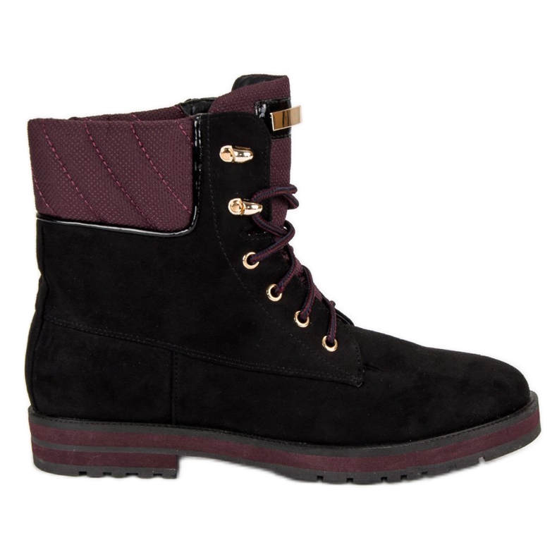 Lucky Shoes Mustia mokkanaisia ​​työntekijöitä musta