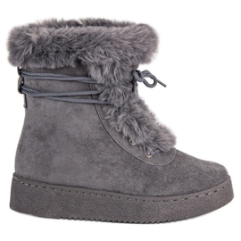 Harmaat sidotut lumisaappaat Harmaat sidotut lumisaappaat