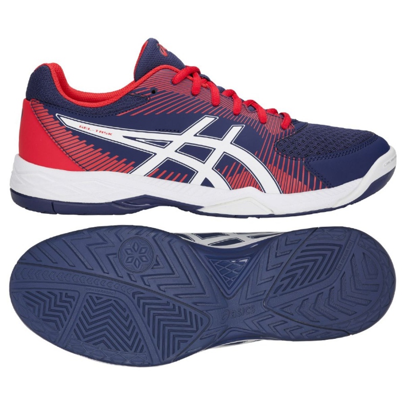 Asics Gel Task M B704Y-400 lentopallokengät laivastonsininen laivastonsininen