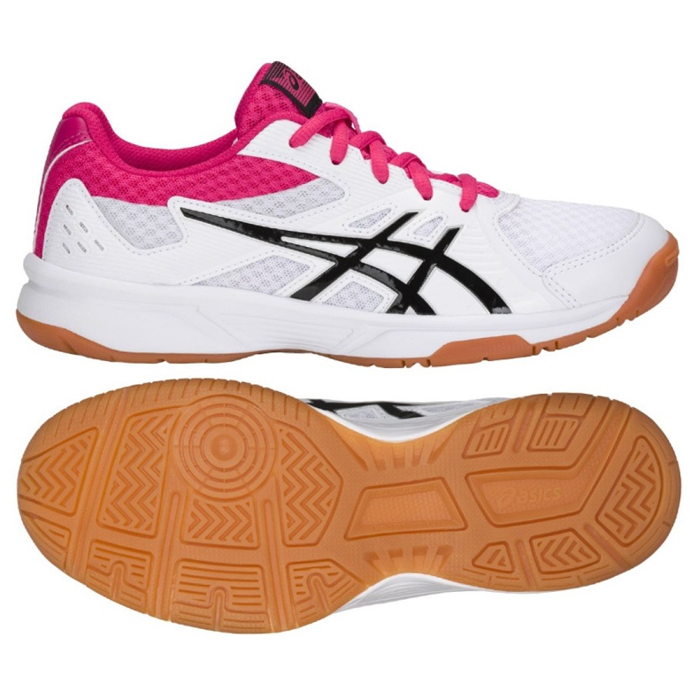 Asics Upcourt 3 W 1072A012-101 lentopallokengät monivärinen valkoinen