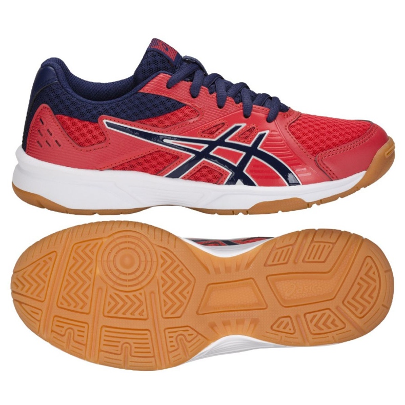 Asics Upcourt 3 Jr 1074A005-600 lentopallokengät vaaleanpunainen vaaleanpunainen