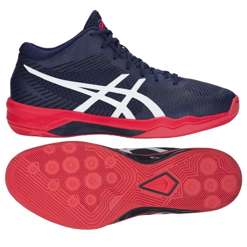 Asics Volley Elite Ff Mt M B700N-400 lentopallokengät laivastonsininen laivastonsininen