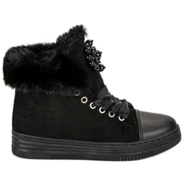 Lämpimät lenkkarit musta