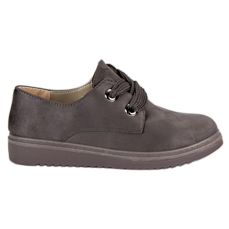 Mokkanahkaiset lenkkarit harmaa Mokkanahkaiset lenkkarit harmaa